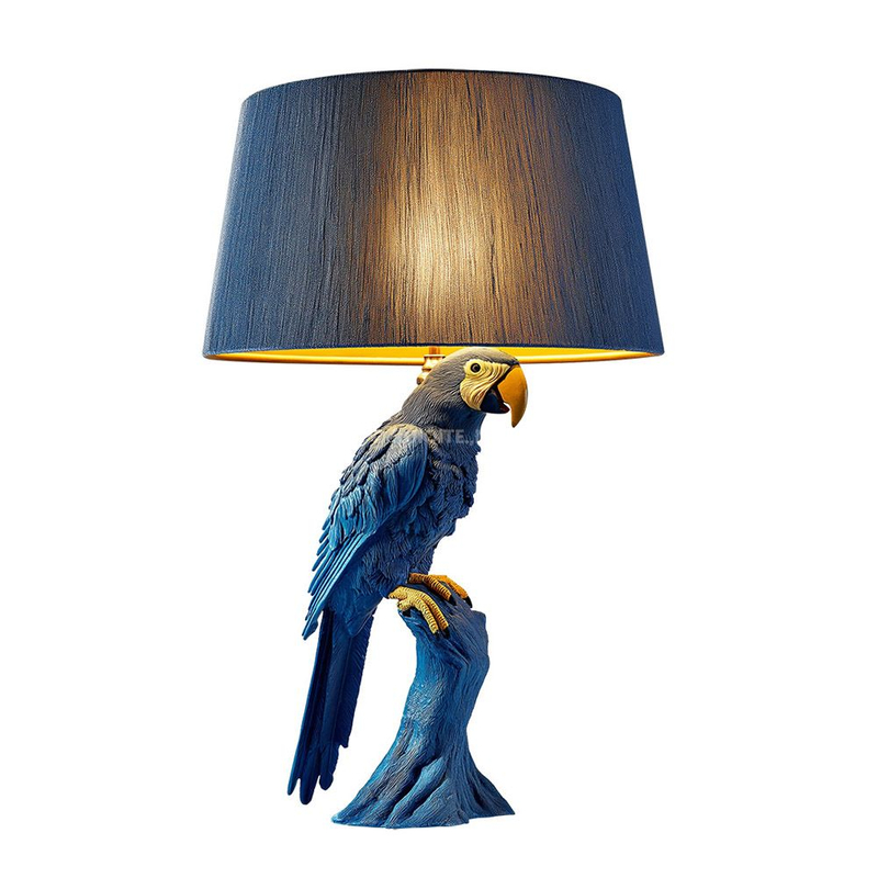 Velvet Perch Parrot Lamp