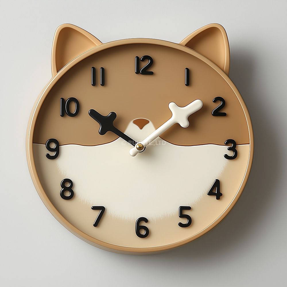 cat-themed clock